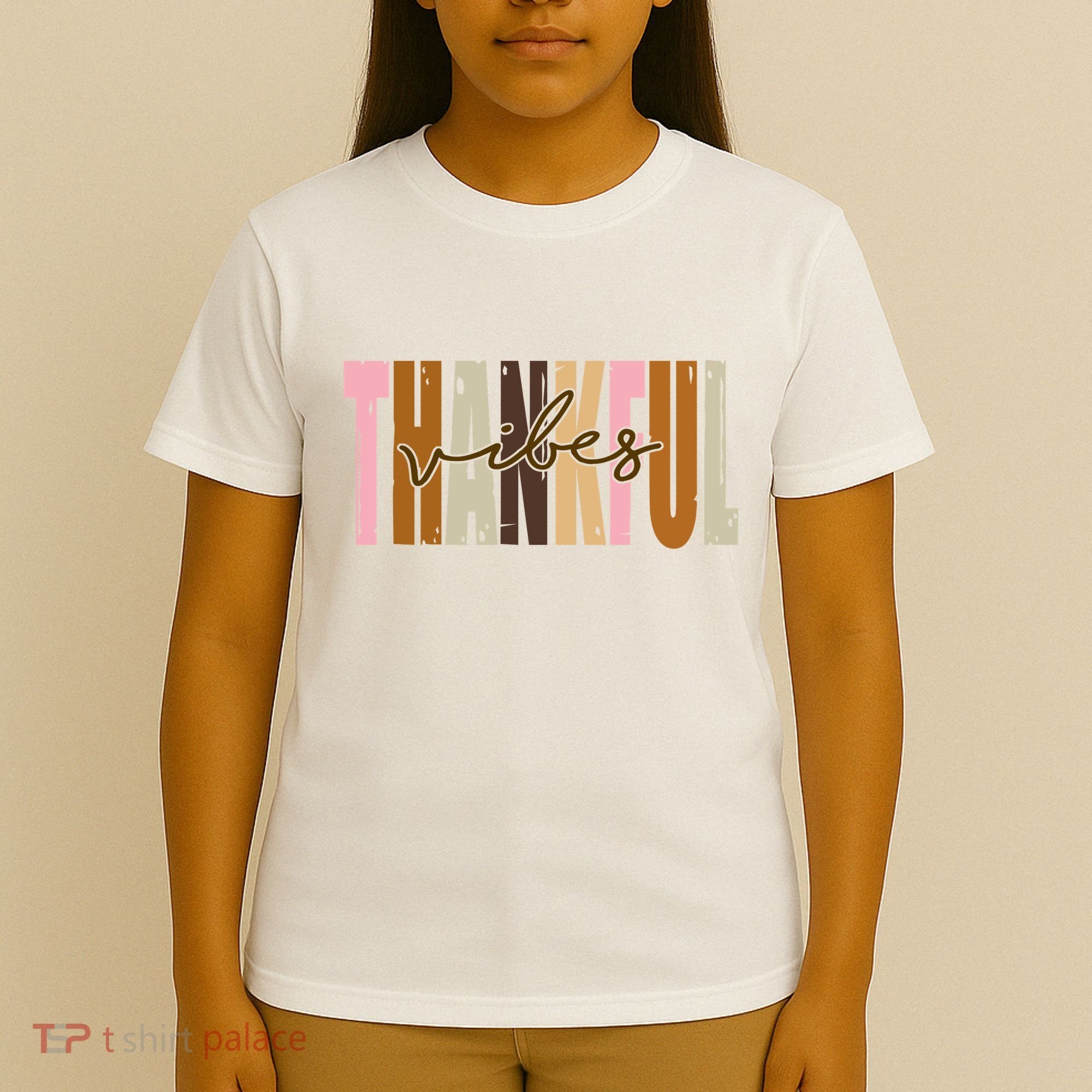 Thankful Vibes Holiday Cute T-Shirt