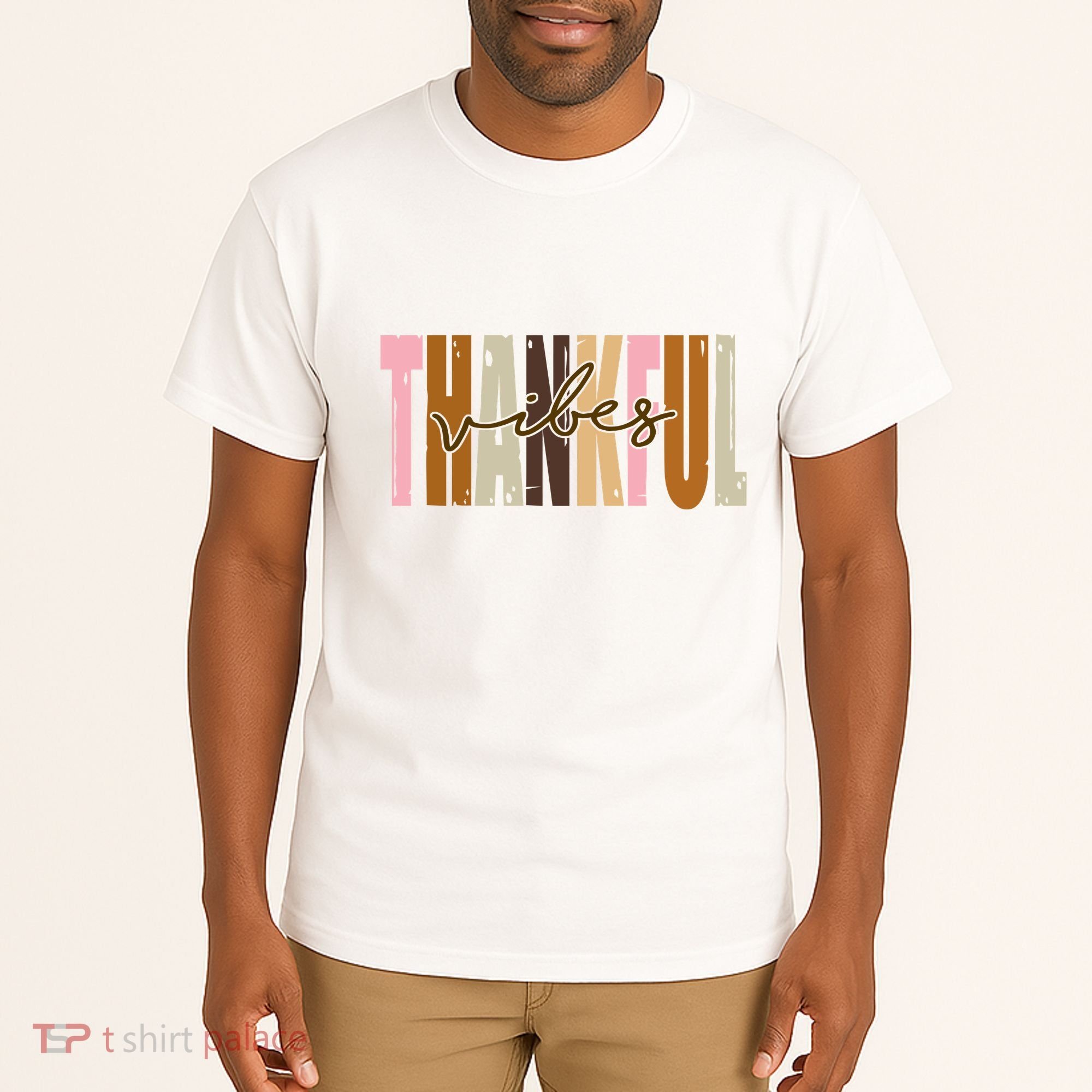 Thankful Vibes Holiday Cute Tall T-Shirt
