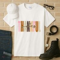 Thankful Vibes Holiday Cute Tall T-Shirt thumb 3