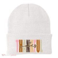 Thankful Vibes Holiday Cute Beanie thumb 0