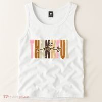 Thankful Vibes Holiday Cute Tank Top thumb 2