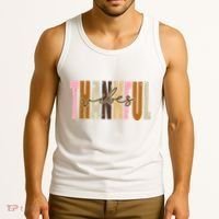 Thankful Vibes Holiday Cute Tank Top thumb 3