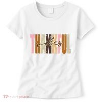 Thankful Vibes Holiday Cute Women's T-Shirt thumb 0