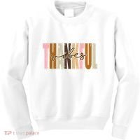 Thankful Vibes Holiday Cute Kids Sweatshirt thumb 0