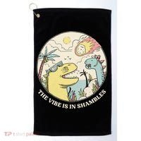 The Vibe Is In Shambles Golf Towel thumb 0
