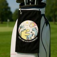 The Vibe Is In Shambles Golf Towel thumb 2