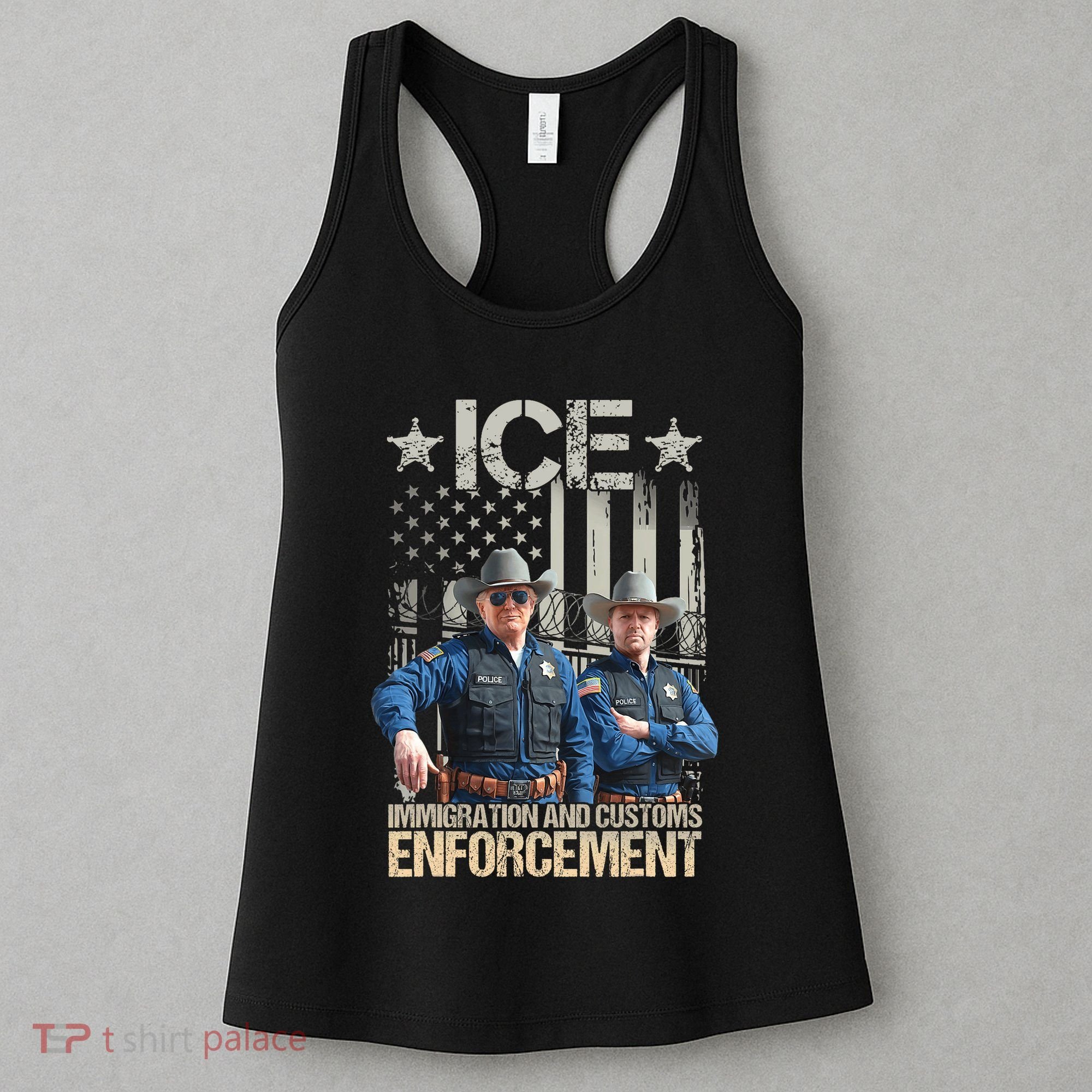 Trump Vance Ice Immigration And Customs Enforcement Women's Tank Top