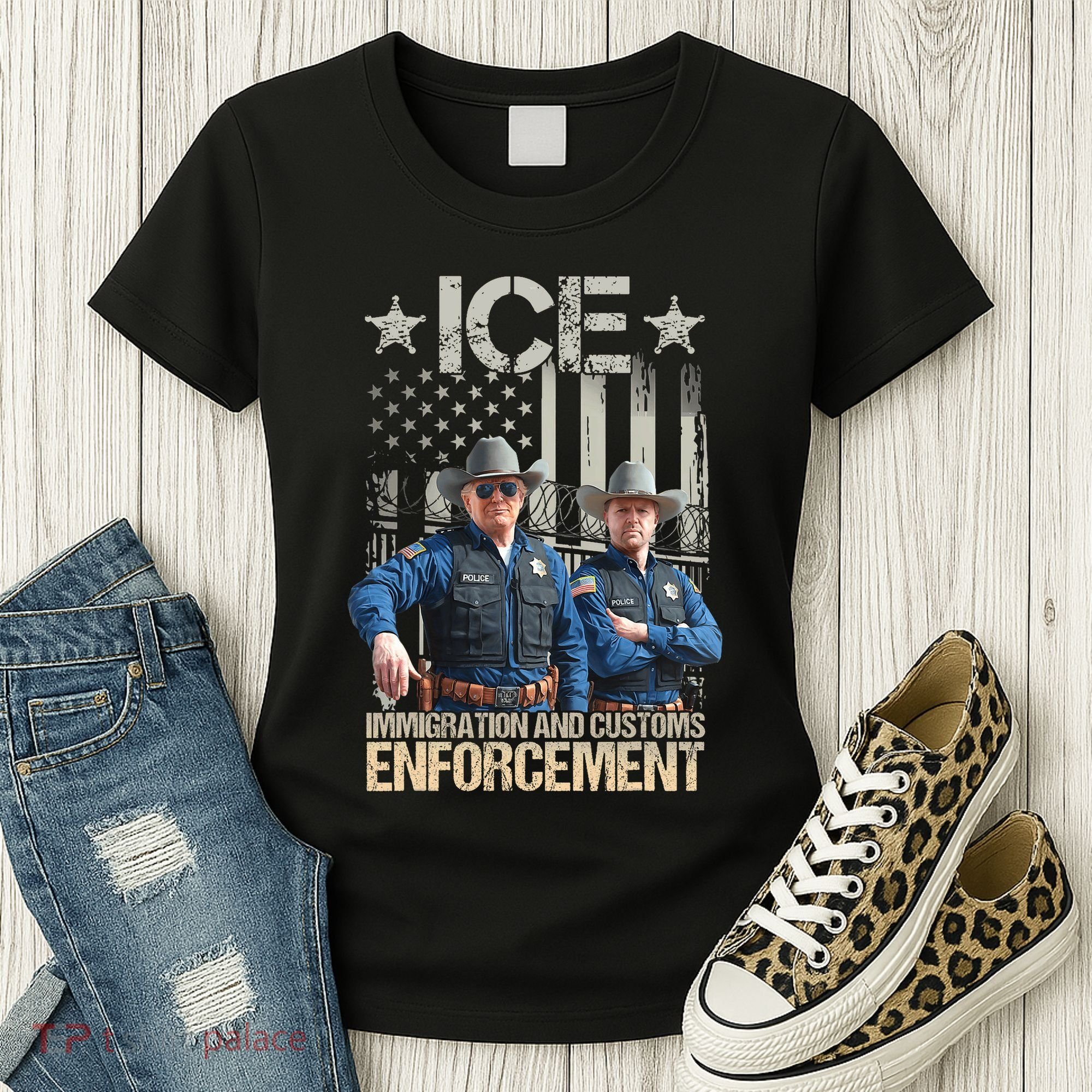 Trump Vance Ice Immigration And Customs Enforcement Women's T-Shirt