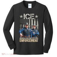 Trump Vance Ice Immigration And Customs Enforcement Kids Long Sleeve Shirt thumb 0