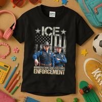 Trump Vance Ice Immigration And Customs Enforcement Kids T-Shirt thumb 3