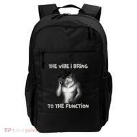 The Vibe I Bring To The Function Funny Wolf Meme Backpack thumb 0