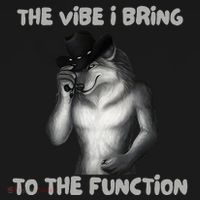 The Vibe I Bring To The Function Funny Wolf Meme Ornament thumb 1