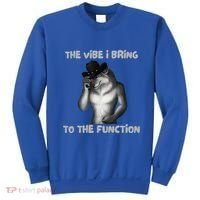 The Vibe I Bring To The Function Funny Wolf Meme Sweatshirt thumb 0