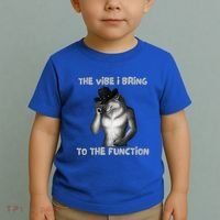 The Vibe I Bring To The Function Funny Wolf Meme Toddler T-Shirt thumb 2