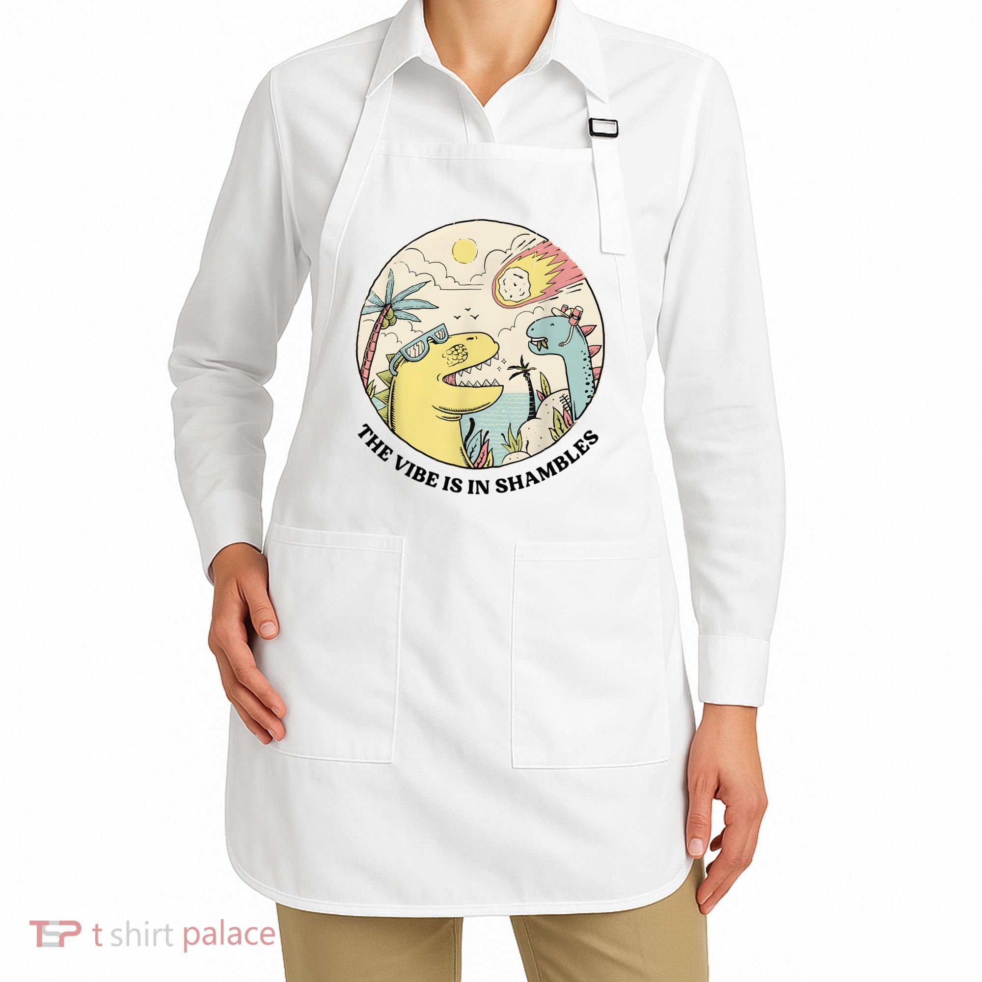 The Vibe Is In Shambles Apron