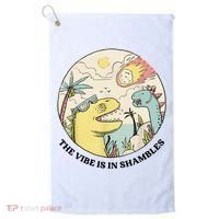 The Vibe Is In Shambles Golf Towel thumb 0