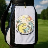 The Vibe Is In Shambles Golf Towel thumb 2