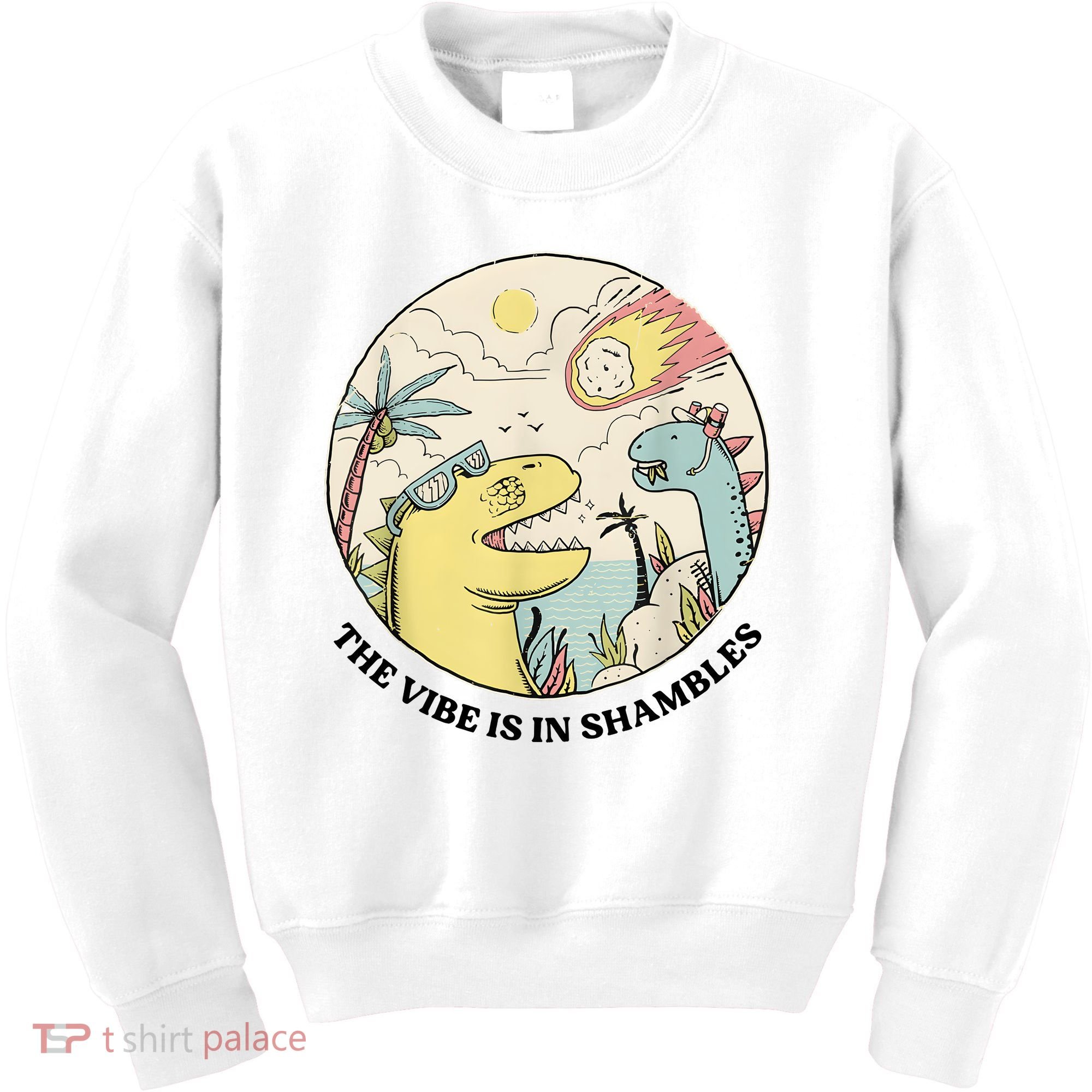The Vibe Is In Shambles Kids Sweatshirt