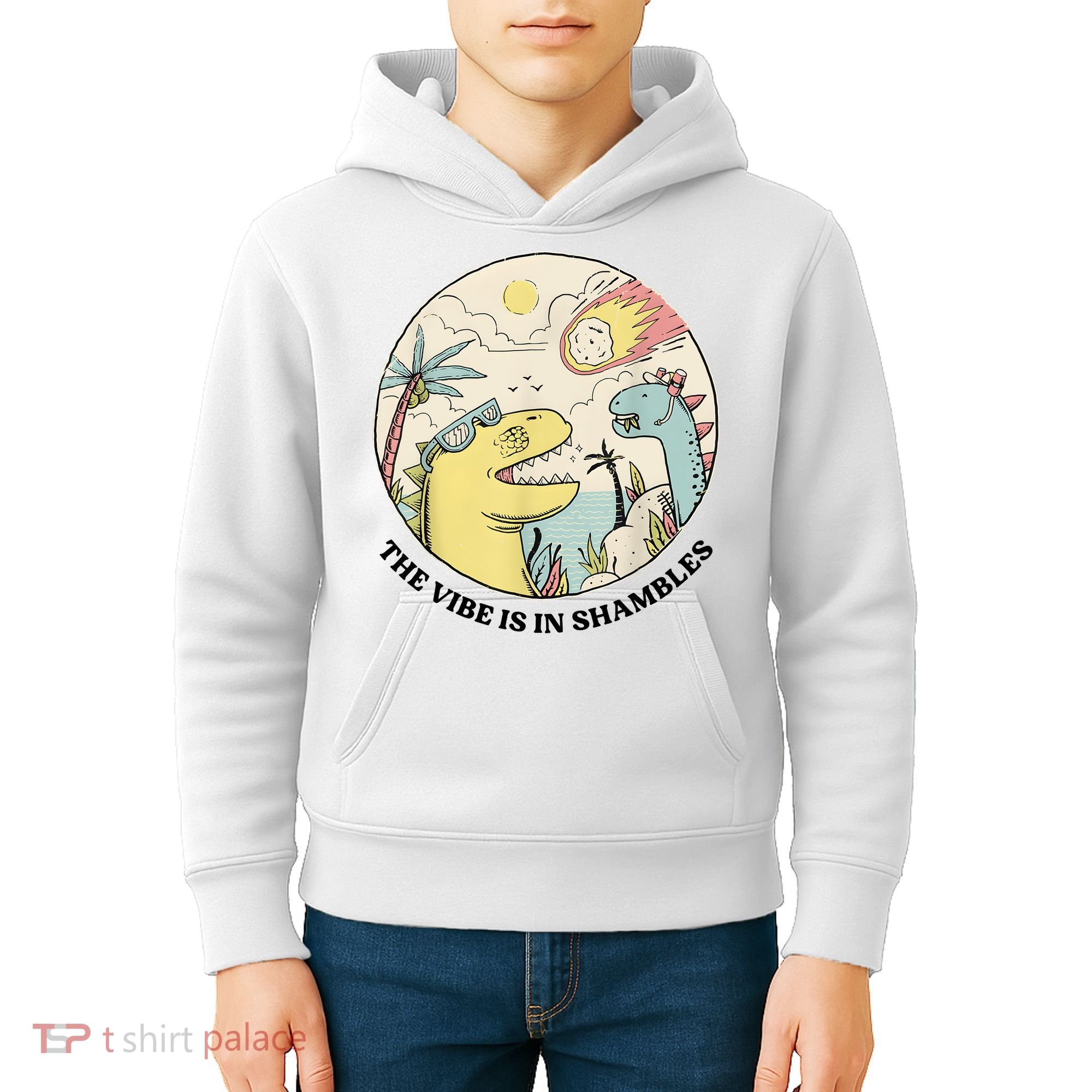 The Vibe Is In Shambles Kids Hoodie