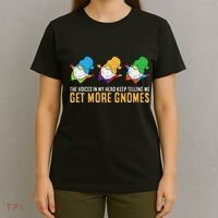 The Voices In My Head Keep Telling Me Get More Gnomes T-Shirt thumb 4