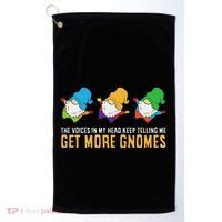 The Voices In My Head Keep Telling Me Get More Gnomes Golf Towel thumb 0