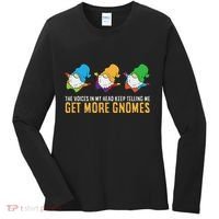 The Voices In My Head Keep Telling Me Get More Gnomes Women's Long Sleeve Shirt thumb 0