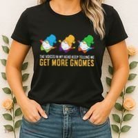 The Voices In My Head Keep Telling Me Get More Gnomes Women's T-Shirt thumb 2