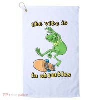 The Vibe Is In Shambles Golf Towel thumb 0
