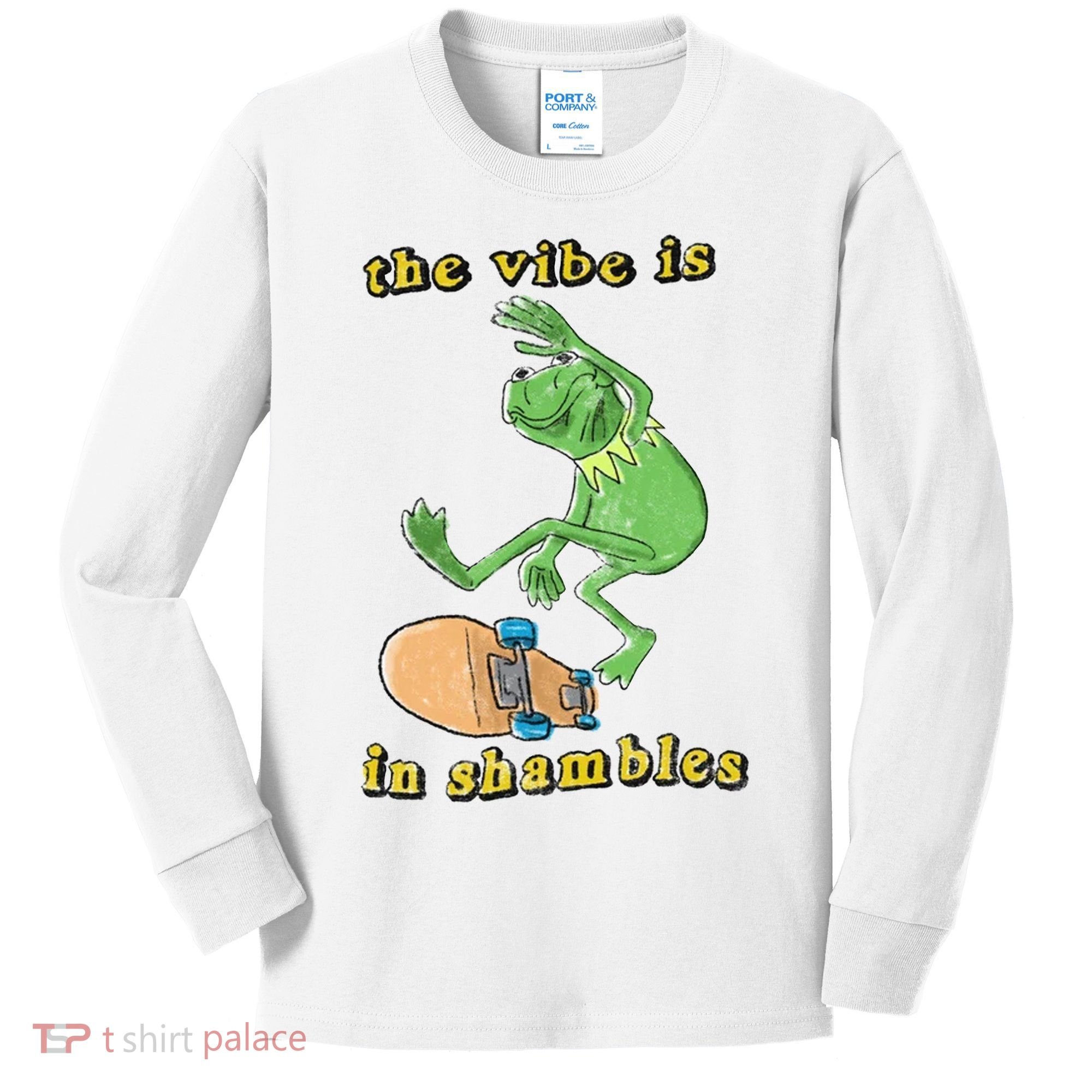 The Vibe Is In Shambles Kids Long Sleeve Shirt