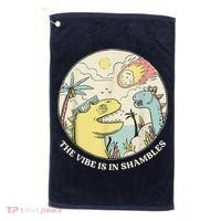 The Vibe Is In Shambles Golf Towel thumb 0