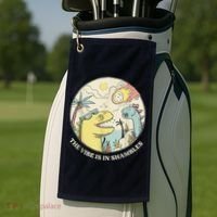 The Vibe Is In Shambles Golf Towel thumb 2
