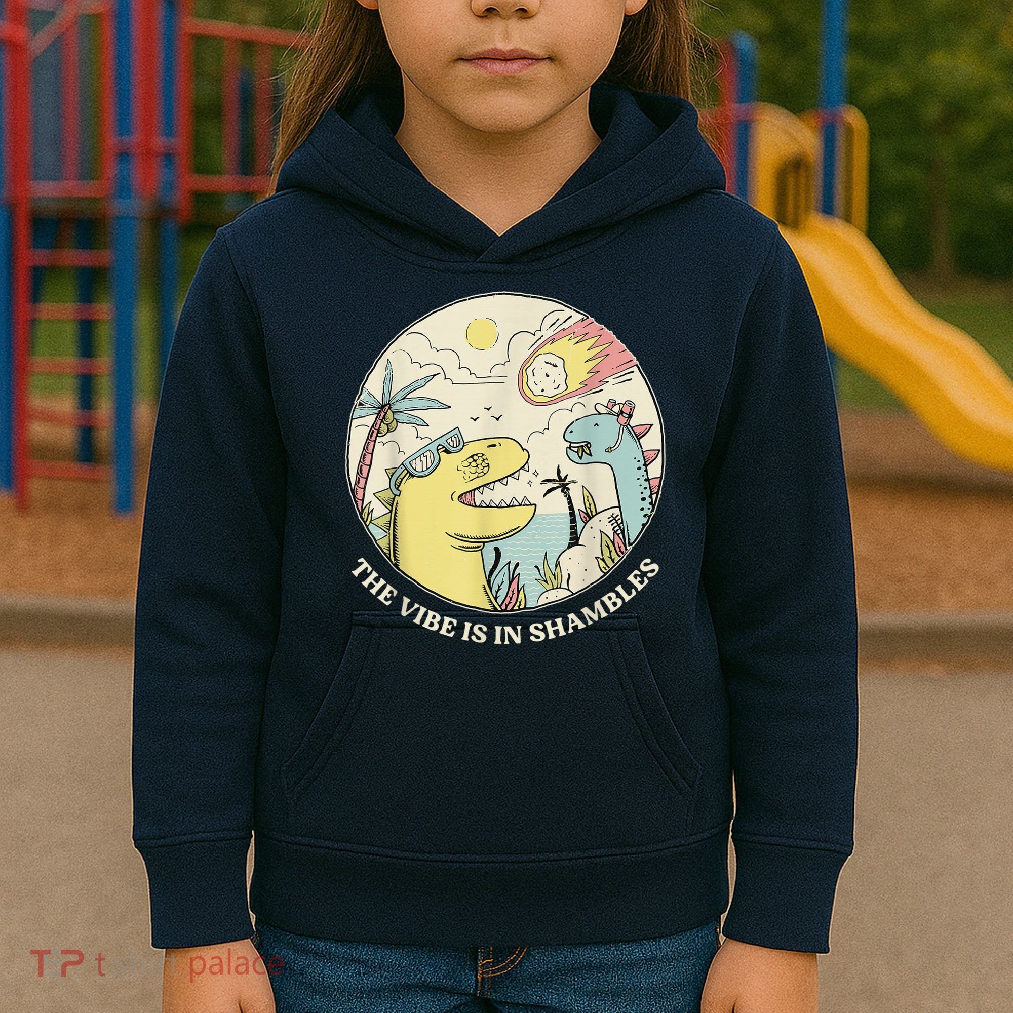 The Vibe Is In Shambles Kids Hoodie