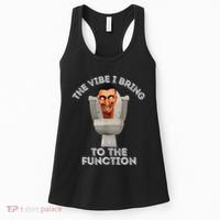 The Vibe I Bring To The Function Meme Skibid.I Toilet Meme Women's Tank Top thumb 0