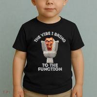 The Vibe I Bring To The Function Meme Skibid.I Toilet Meme Toddler T-Shirt thumb 2