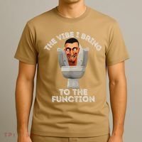 The Vibe I Bring To The Function Meme Skibid.I Toilet Meme T-Shirt thumb 3