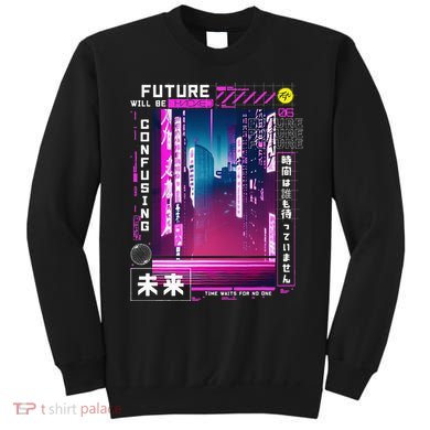 Tokyo Vaporwave In Japanese Retro Vibes Aesthetic Sweatshirt