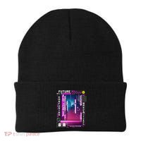 Tokyo Vaporwave In Japanese Retro Vibes Aesthetic Beanie thumb 0