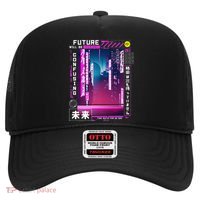 Tokyo Vaporwave In Japanese Retro Vibes Aesthetic Hat thumb 0