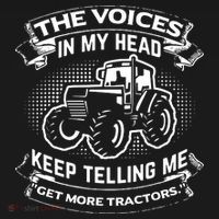 The Voices In My Head Keep Telling Me Tractors Farmer Backpack thumb 2