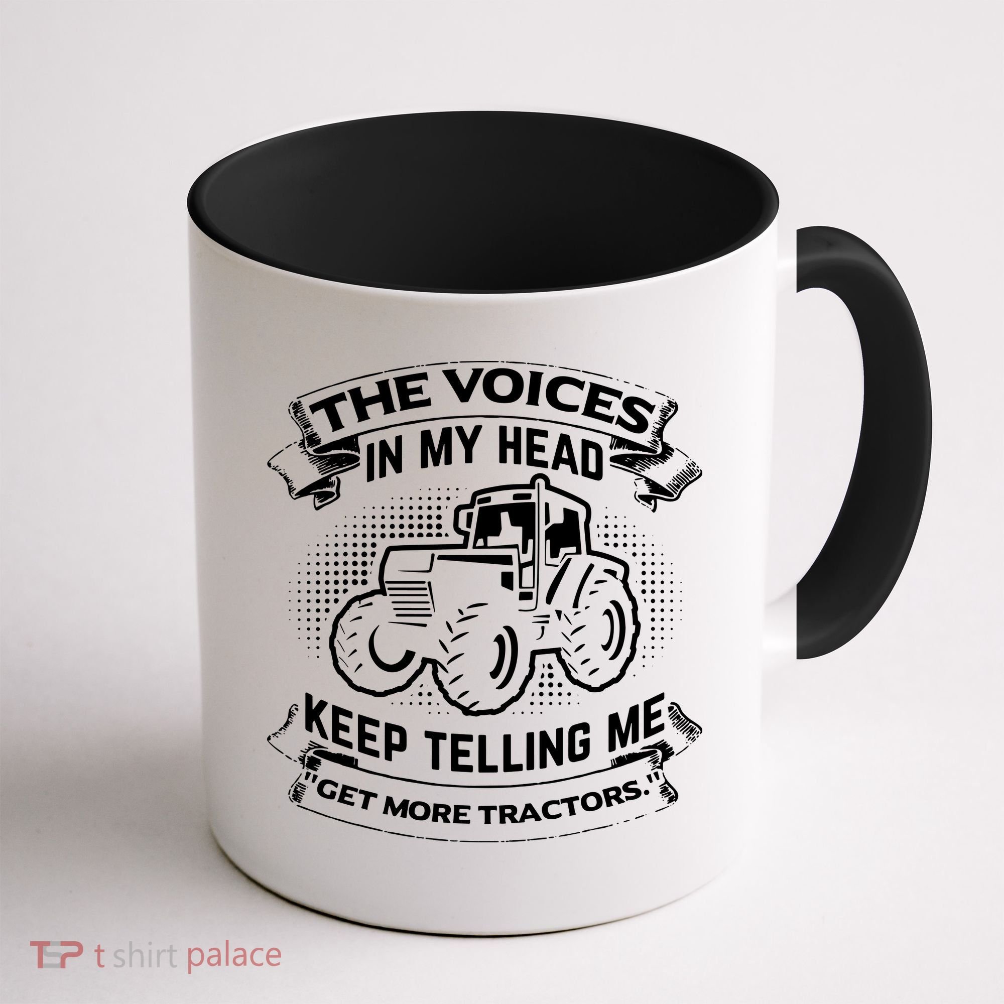 The Voices In My Head Keep Telling Me Tractors Farmer Coffee Mug