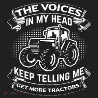 The Voices In My Head Keep Telling Me Tractors Farmer Beanie thumb 2