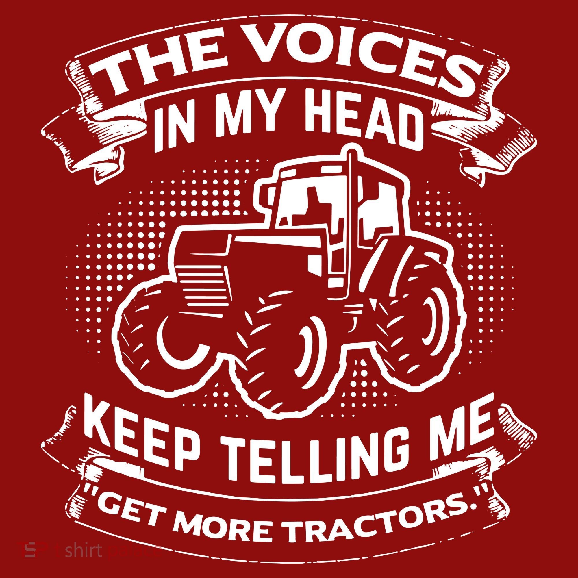 The Voices In My Head Keep Telling Me Tractors Farmer Long Sleeve Shirt