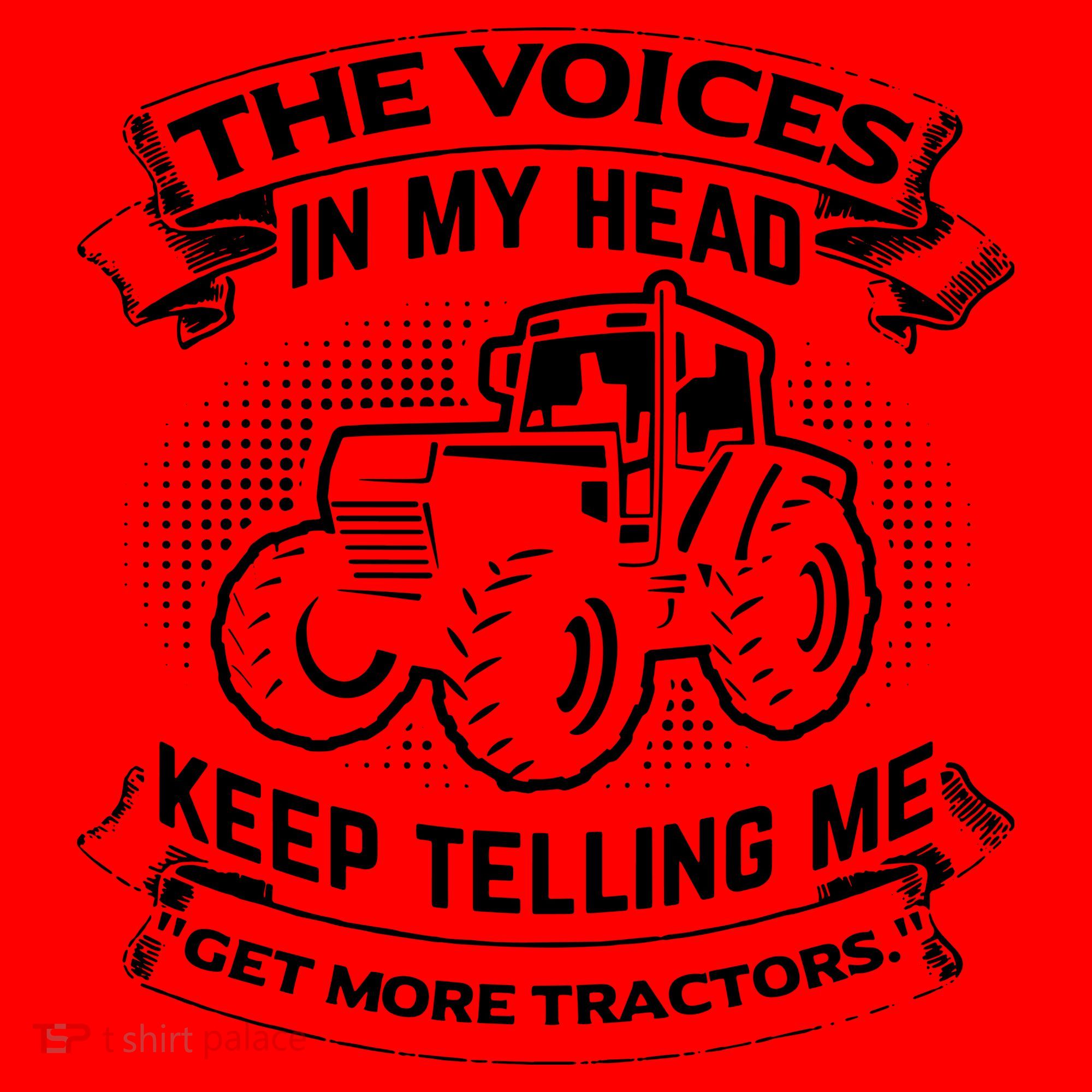 The Voices In My Head Keep Telling Me Tractors Farmer Santa Hat