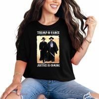 Trump Vance Justice Is Coming Comfort Colors T-Shirt thumb 0