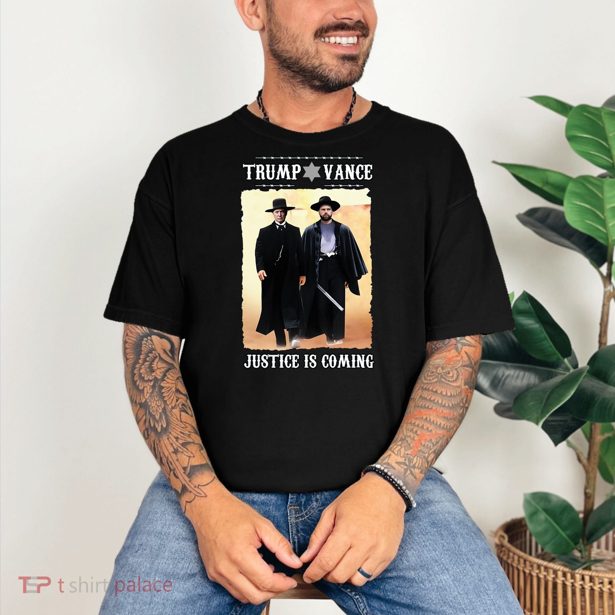 Trump Vance Justice Is Coming Comfort Colors T-Shirt