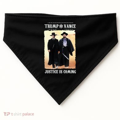 Trump Vance Justice Is Coming USA-Made Doggie Bandana