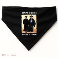 Trump Vance Justice Is Coming USA-Made Doggie Bandana thumb 0
