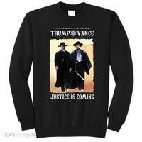 Trump Vance Justice Is Coming Sweatshirt thumb 0