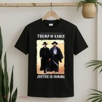 Trump Vance Justice Is Coming T-Shirt thumb 2