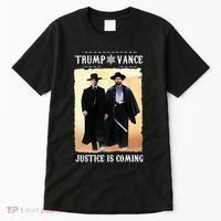 Trump Vance Justice Is Coming Tall T-Shirt thumb 0